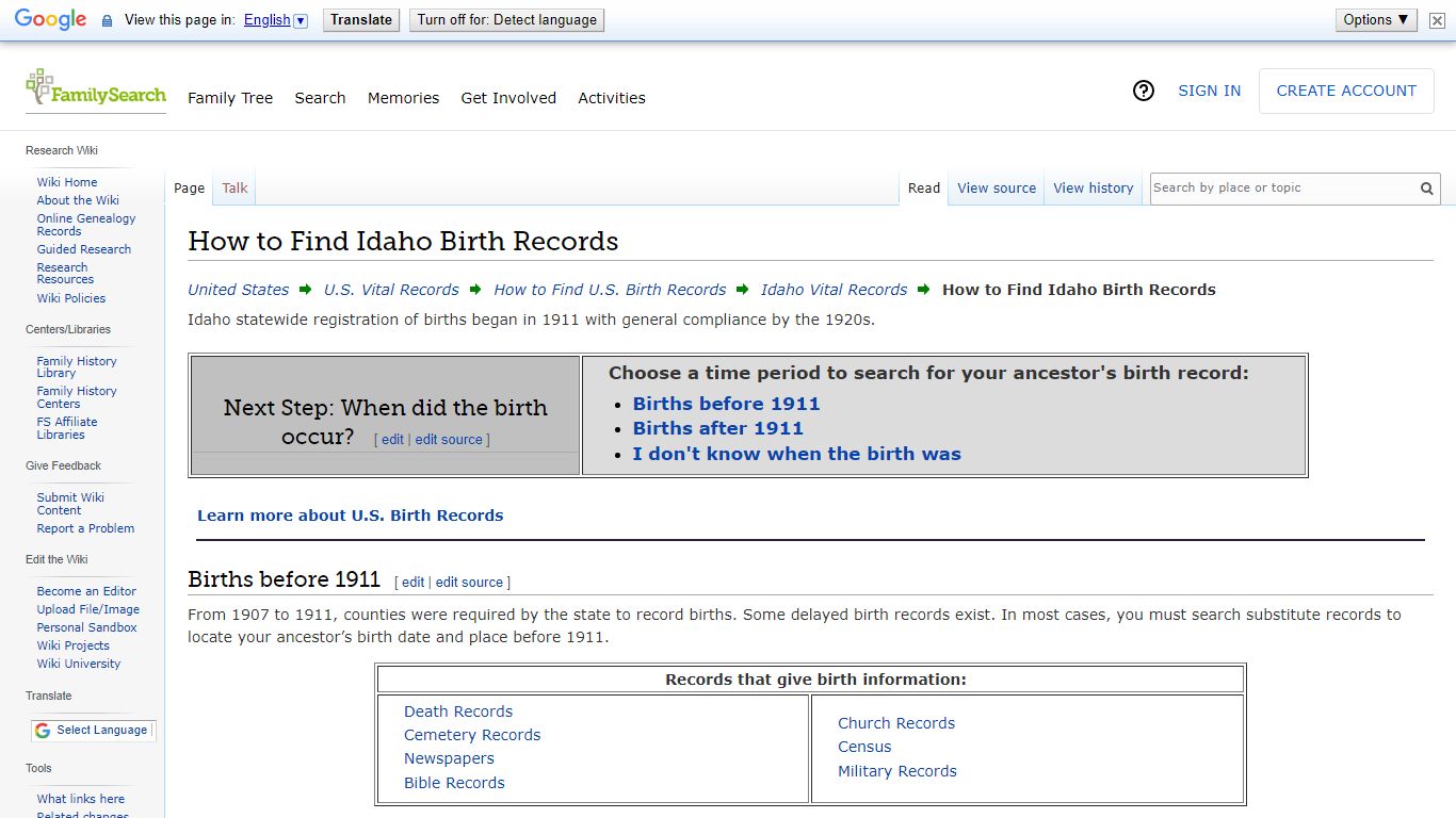 How to Find Idaho Birth Records • FamilySearch